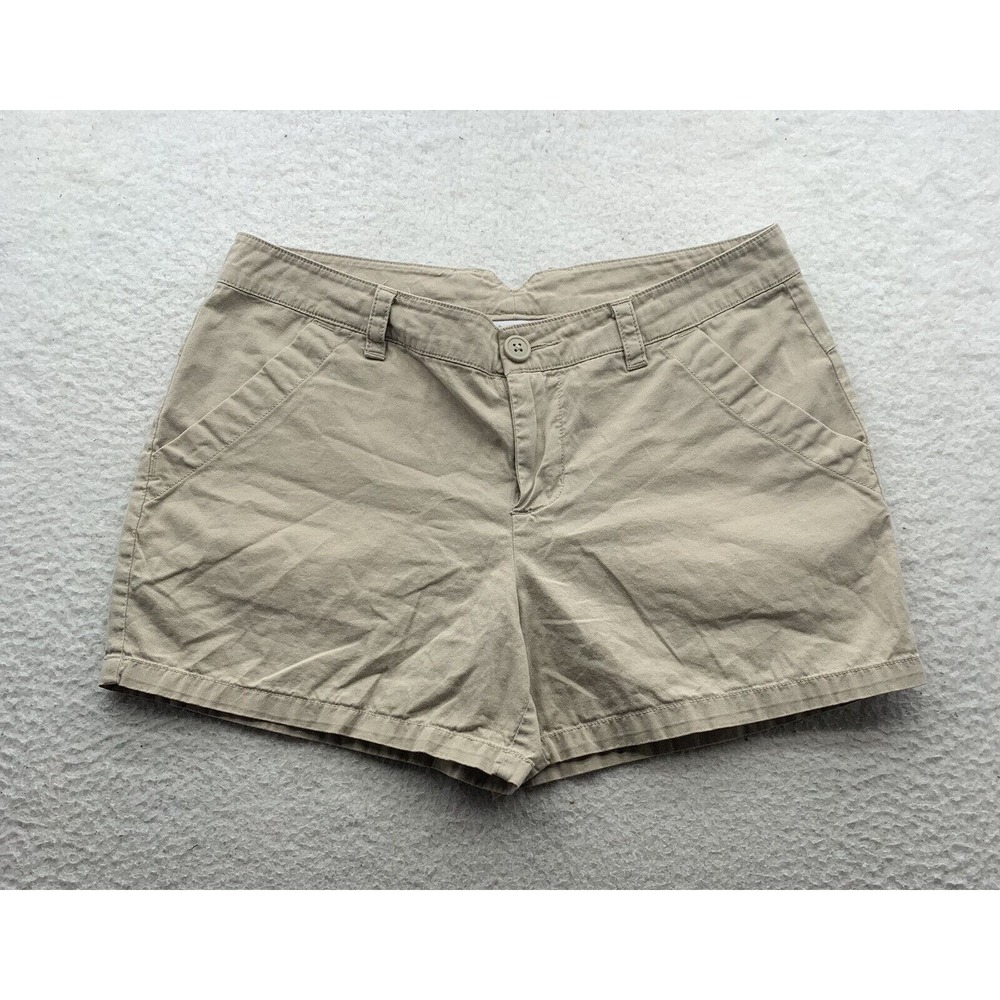 Columbia Kenzie Cove Chino Shorts Womens 8 (31x4) 8.5" Rise Khaki Hiking Outdoor